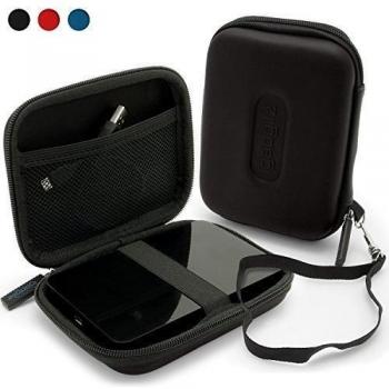 igadgitz Negro EVA Rígida Funda Carcasa para Western Digital My Passport Ultra, Ultra Metal, Air, Mac, X & WD Elements 500GB 1TB 2TB 3TB Externo Disco Duro Case Cover