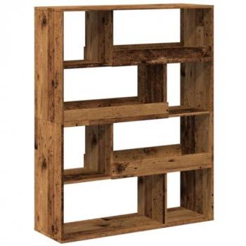 Estantería de madera de ingeniería envejecida 100x33x125,5 cm