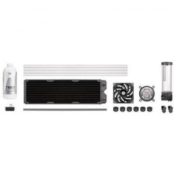 Thermaltake Pacific Tough C360 DDC Hard Tube Liquid Cooling Kit | Pure Clear Coolant | 3 Low Noise 120 Fans | Intel und AMD Sockel Compatible | Black