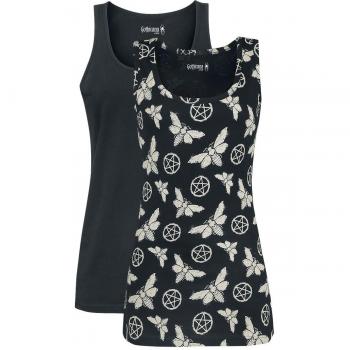 Gothicana by EMP Moira Top Mujer Negro 4XL