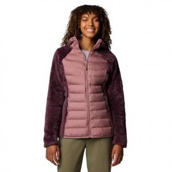 Chaqueta con capucha Columbia Powder Lite II Sherpa Hybrid violeta mujer - XS