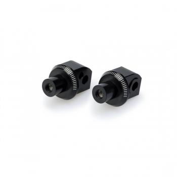 Juego de Herrajes para Estribos Pasajero Puig - Negro - Unisex - Compatible con Benelli Leoncino 500 (16' - 19')