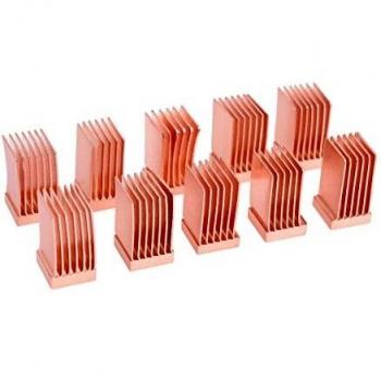 Alphacool 17425 GPU RAM Copper Heatsinks 6,5x6,5mm - 10pcs Air cooling Passive coolers