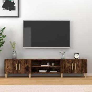 Mueble para TV Smoke Roble 180x31,5x40 cm de madera multicapa Vidaxl Marrón