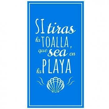 Si Tiras La Toalla Que Sea En La Playa microfiber beach towel