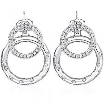 BROSWAY EASY Pendientes modulares para mujer en latón y circonita BEY21