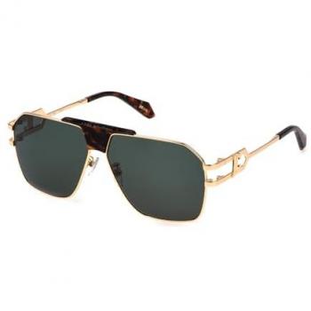 Just Cavalli Shiny Rose Gold Green Lens Sunglasses (SJC094)