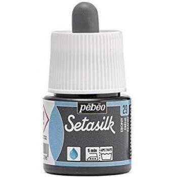 Pebeo Setasilk Silk Painting 45-Milliliter Bottle, Ebony by