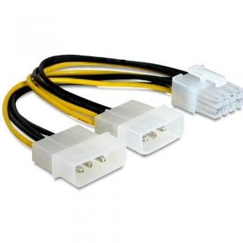 DeLOCK PCI Express power 0.30m Multicolor - Cable