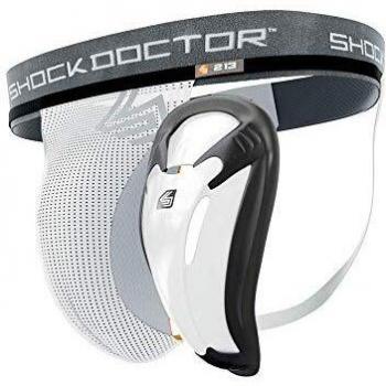 Shock Doctor Tiefschutz Core Supporter Bioflex Cup - Material de entrenamiento para hockey sobre hielo, copa L/Adulto , color blanco, talla: M