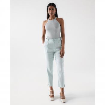 Pantalón pitillo de mujer tipo chino con lino Salsa Jeans CHINO DE LINO SLIM FIT
