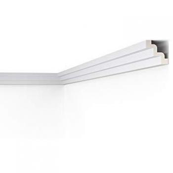 Cornisa NMC Z52 Arstyl Moderna de Poliestireno Blanco 2 m, Moldura Decorativa tipo Estuco