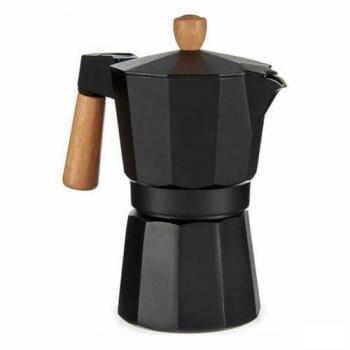 Cafetera Italiana KINVARA de Madera y Aluminio 300 Ml - Pack de 12 Unidades