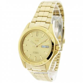 Seiko 5 Automatic Men's Watch with 21 Jewels - Gold SNKK98
