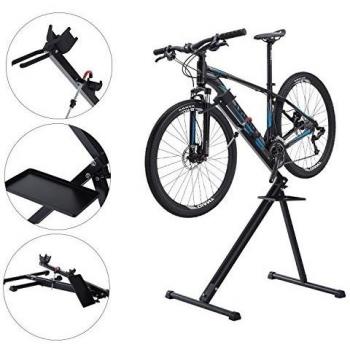 Caballete Plegable para la Bicicleta con soporte de Reparación de Ciclismo, Soporte de Montaje para Bicicletas