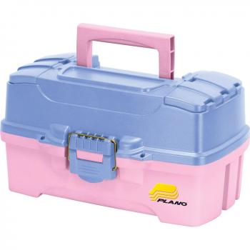 Plano 620292 Two-Tray Tackle Box with Dual Top Access - Periwinkle/Pink