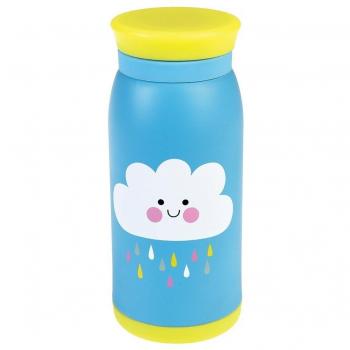 Rex International Happy Cloud - Botella de acero, unisex