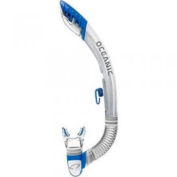 Oceanic 07.1210.01 - Ultra Dry 2 Snorkel, Clear/Blue