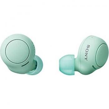 Sony WF-C500 - Auriculares True Wireless, Hasta 20 horas de autonomía con funda de carga, Compatible con Voice Assistant, Micrófono incorporado para llamadas telefónicas, Conexión Bluetooth, Verde