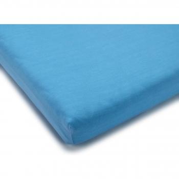 Sábana Ajustable Jersey para Cuna 90x40 cm Color Azul Claro