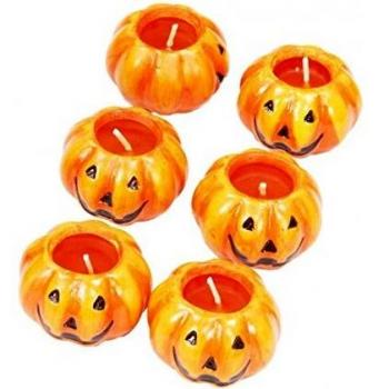 Set de velas calabaza