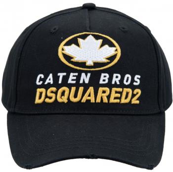 Dsquared2 Distressed Baseball Cap Black Logo ONE SIZE
