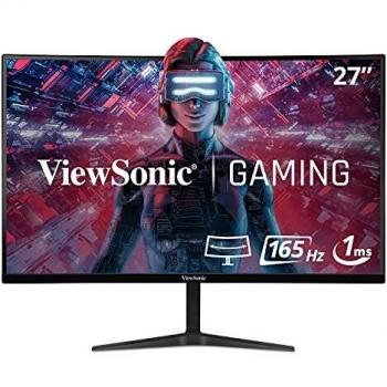 Viewsonic vx2718pcmhd gaming led monitor curved 27 1920 x 1080 full hd 1080p 165 hz va 250 cdm 40001 1 ms hdmi displayport speakers