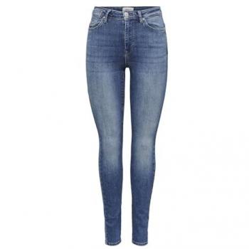 Only Onlforever High Life Skinny Jeans for Women - Medium Blue Denim