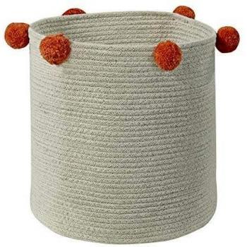 Lorena Canals Cesta Bubbly Natural y Terracota 30x30 cm