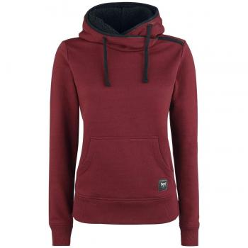 Black Premium by EMP No Bravery Sudadera con Capucha Burdeos XL