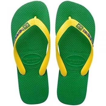 Havaianas Hav. Brasil Logo - Chanclas, Unisex - Niños , color verde