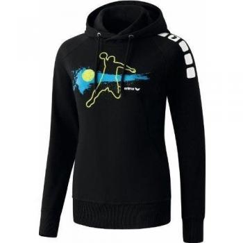 erima Kapuzensweatshirt 5-Cubes Player 2.0 - Camiseta de balonmano para mujer, color negro / azul, talla 44