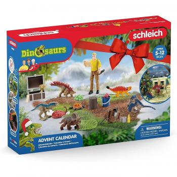 Calendario de Adviento Schleich 2023 - Dinosaurios, 24 Piezas, Juego para Niños a Partir de 5 Años
