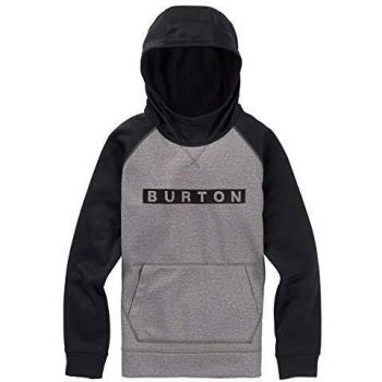 Burton Crown Bonded Sudaderas, Niños, Monument Heather/True Black, S