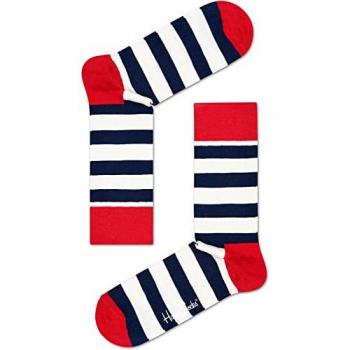 Happy Socks Black Stripe Crew Sock - Size 36-40
