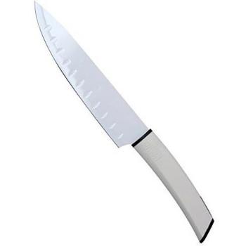 Bergner Keops Non Stick Cuchillo Chef, Acero Inoxidable, Blanco