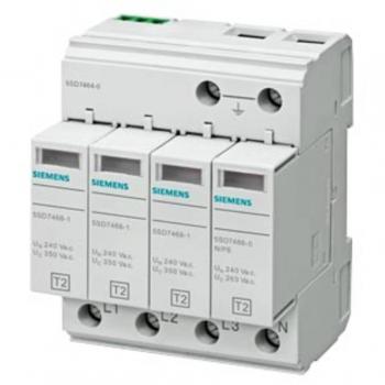 Siemens - Descargador de sobretensión tipo 2 5SD74640-4P, 4 polos, sin aviso remoto
