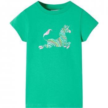 Camiseta infantil verde neón 104