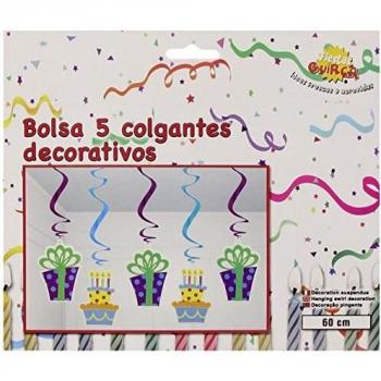 Guirca - Bolsa de 5 colgantes decorativos