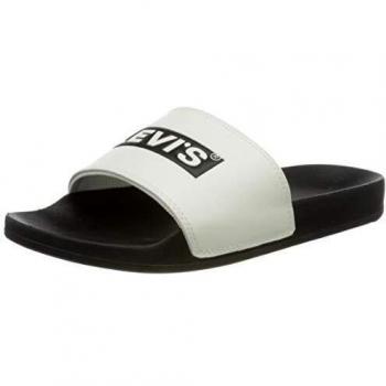 Levi's 231761-794-59, Chanclas Hombre, Negro, 45 EU