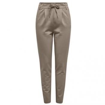 Pantalones Only ONLPOPTRASH Life Easy Col Fossil Mujer - Pantalón largo de mujer con cordón ajustable