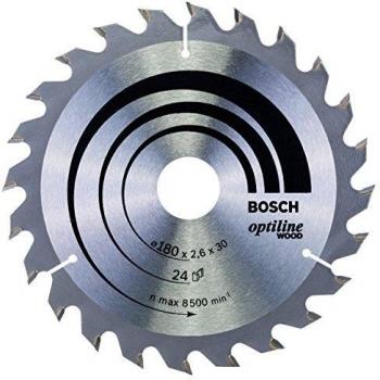 Hoja de Sierra Circular Bosch Optiline Wood 180x30/20x2,6mm, 24 Dientes