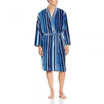Eminence PYJAMA ROBE DE CHAMBRE - Traje de baño para hombre, color rayure marine bleu/gris, talla M