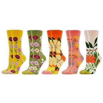 WeciBor Calcetines Estampados de las Mujeres, Mujeres Ocasionales Calcetines Divertidos Impresos de Algodón de Pintura Famosa de Arte Calcetines, Calcetines de Colores de moda