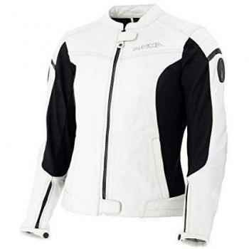 Richa Vanoise Chaqueta Piel De Búfalo Moto para Mujer, color blanco
