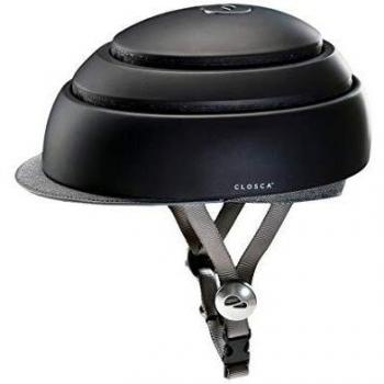 Closca Helmet - Casco de Ciclismo Plegable, Color Negro, Talla S