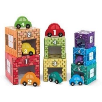 Nesting & Sorting Garages & Cars: Classic Toys - Blocks