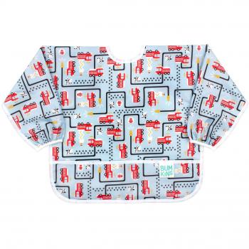 Bumkins Waterproof Sleeved Bib, Fire Engine, 6-24 Months by Bumkins