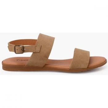 Sandalias abiertas de niña de tiras anchas de serraje Pisamonas