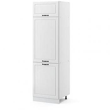 Armario frigorífico empotrado R-Line, Blanco casa de campo, 60 cm